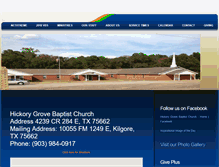 Tablet Screenshot of hickorygrovebaptistchurch.net